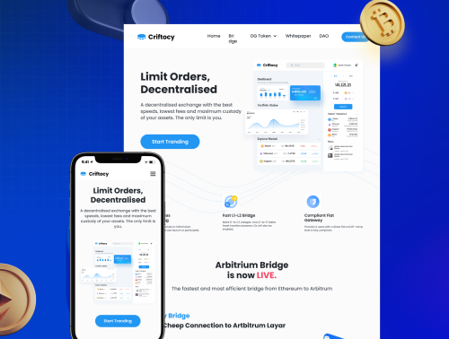Criftocy Landing Page