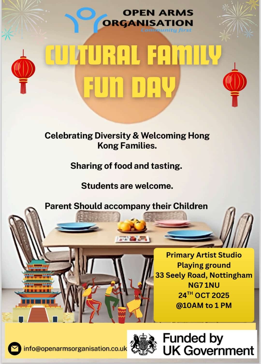 Fostering Community Cohesion: Join Our Cultural Family Fun Day in Nottingham